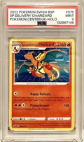 2022 Pokemon SWSH BLACK STAR PROMO #075 SPECIAL Delivery CHARIZARD-HOLO PSA 9